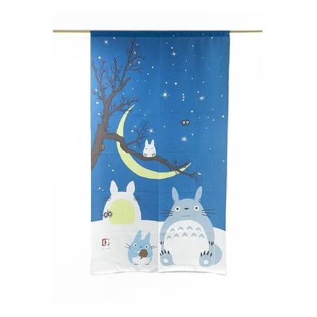 Curtains - My Neighbor Totoro - Winter sky