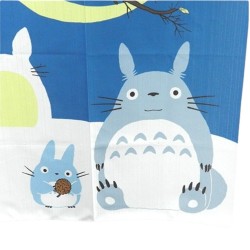 Curtains - My Neighbor Totoro - Winter sky