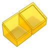 Deck Box - Boulder 100+ - Transparent Amber