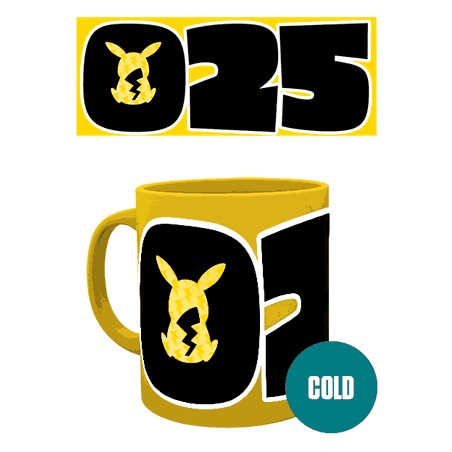 Mug - Thermo-réactif - Pokemon - Pikachu