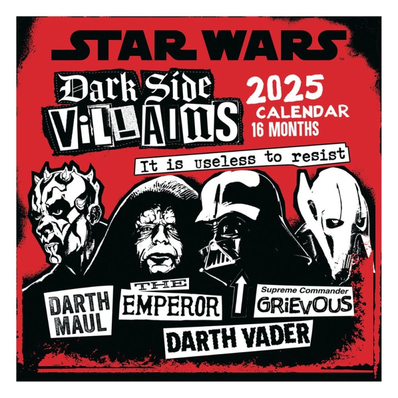 Calendrier - Star Wars - 2025 - Villains