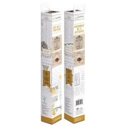 Poster - Set of 2 - Harry Potter - Map & School List