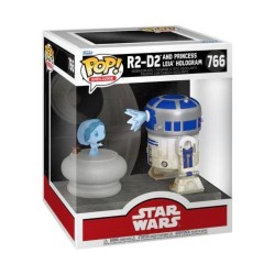 POP - Movies - Star Wars - 766 - R2D2 & hologramme Leia