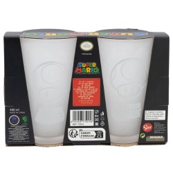 Glass - Set of 2 - Super Mario - Power Ups