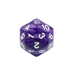 Set de dés - Dés - Dé à 30 faces - Violet perle