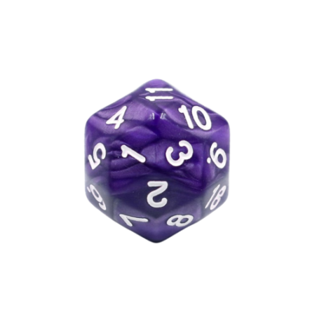 Dice sets - Dices - 30-sided die - Pearl violet