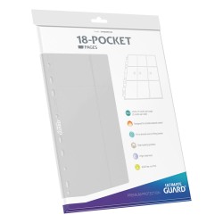 Portfolio - Side-Loading - 18-Pocket Pages (10ct) -  White