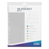 Portfolio - Side-Loading - 18-Pocket Pages (10ct) -  White