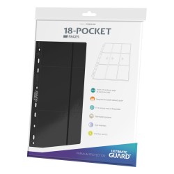 Portfolio - Side-Loading - 18-Pocket Pages (10ct) - Noir