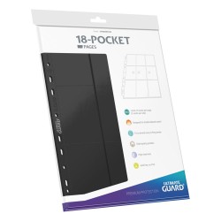 Portfolio - Side-Loading - 18-Pocket Pages (10ct) - Noir