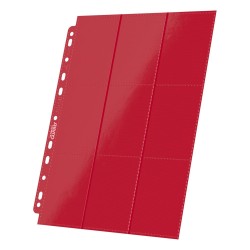 Portfolio - Side-Loading - 18-Pocket Pages (10ct) - Red