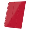 Portfolio - Side-Loading - 18-Pocket Pages (10ct) - Red