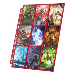 Portfolio - Side-Loading - 18-Pocket Pages (10ct) - Red