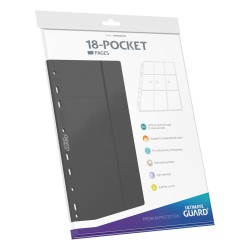 Portfolio - Side-Loading - 18-Pocket Pages (10ct) - Gris