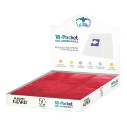 Portfolio - Side-Loading - 18-Pocket Pages (50ct) - Red