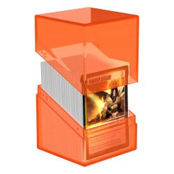 Deck Box - Boulder 100+ - Transparent Poppy Topaz
