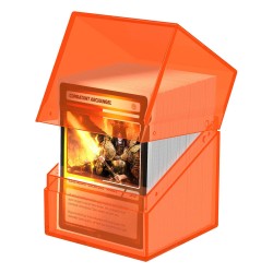 Deck Box - Boulder 100+ - Transparent Poppy Topaz
