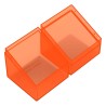 Boîte pour cartes - Boulder 100+ - Topaze Coquelicot Transparent