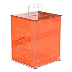 Boîte pour cartes - Boulder 100+ - Topaze Coquelicot Transparent