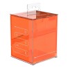 Boîte pour cartes - Boulder 100+ - Topaze Coquelicot Transparent