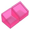 Boîte pour cartes - Boulder 100+ - Rhodonite Transparent