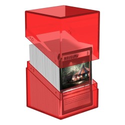 Deck Box - Boulder 100+ - Transparent Ruby