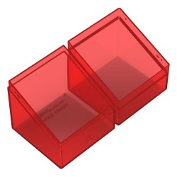 Deck Box - Boulder 100+ - Transparent Ruby