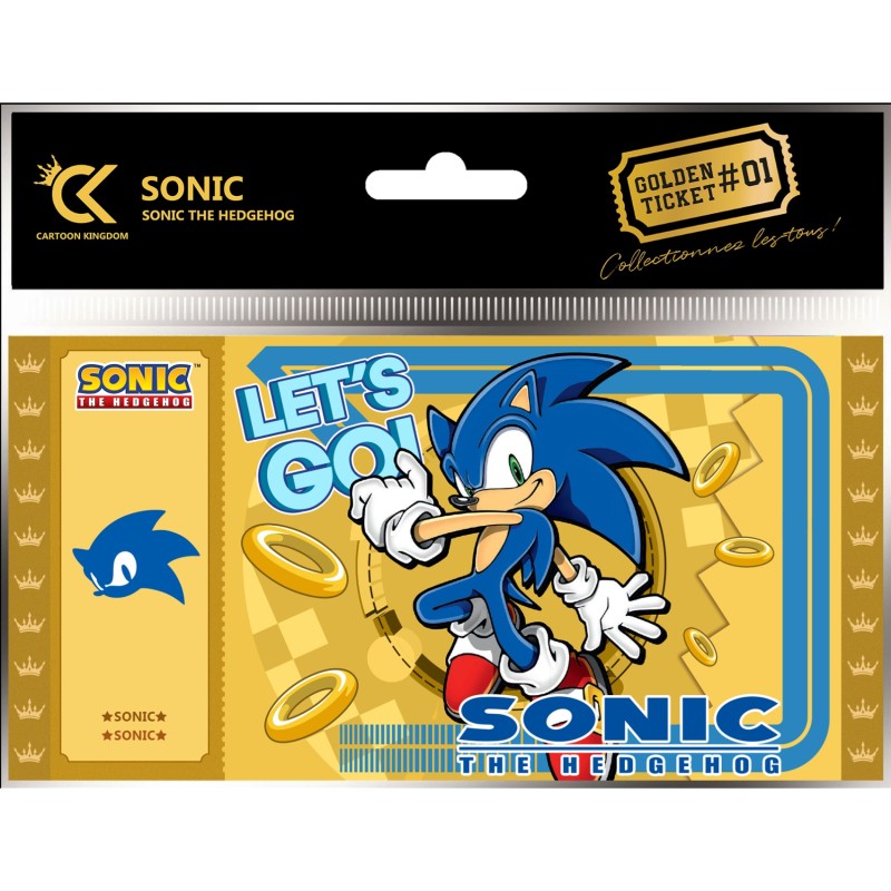 Ticket de collection - Golden Tickets Black Edition - Sonic the Hedgehog - Sonic, le Hérisson