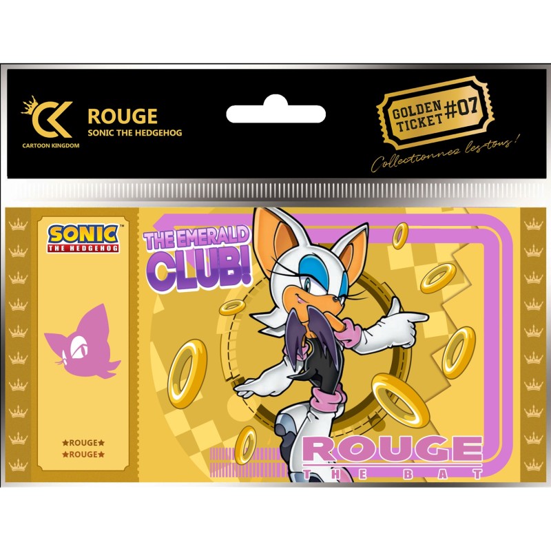 Collector Ticket - Golden Tickets Black Edition - Sonic the Hedgehog - Rouge the Bat