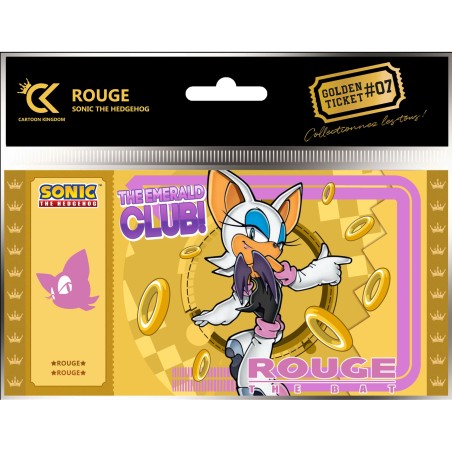 Collector Ticket - Golden Tickets Black Edition - Sonic the Hedgehog - Rouge the Bat