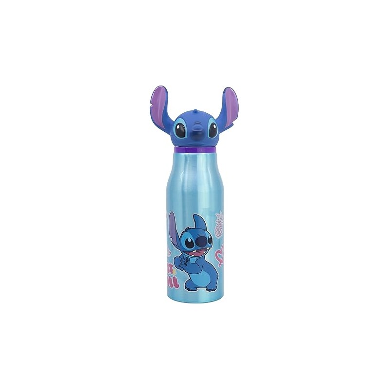 Bottle - Lilo & Stitch - 3D Figure Aluminium Bottle - Stitch