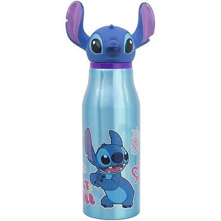 Bouteille - Lilo & Stitch - GOURDE EN ALUMINIUM FIGURINE 3D - Stitch