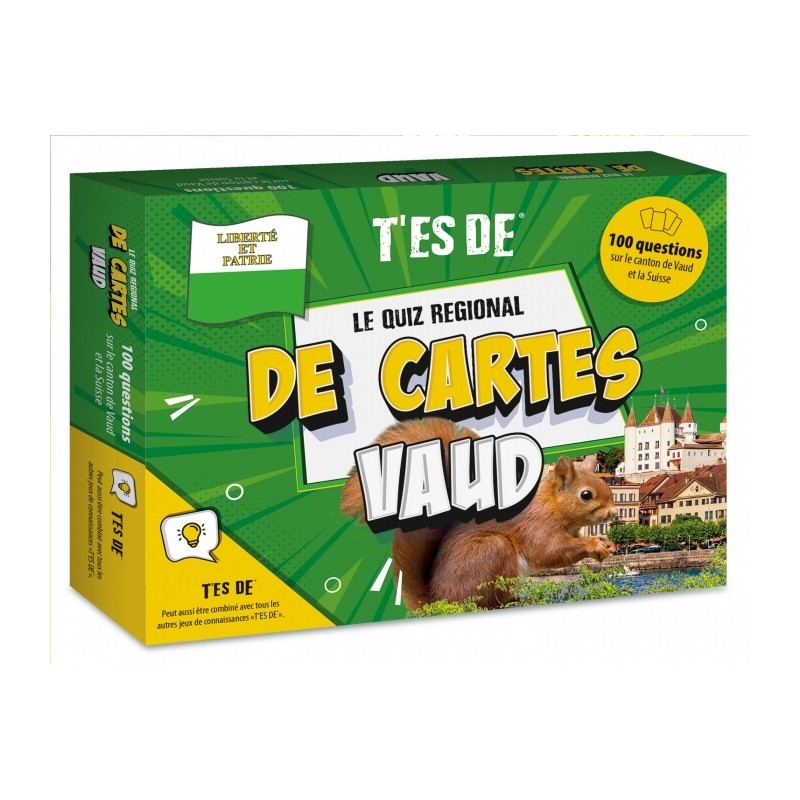 Board Game - You are from..., if - T'es de Vaud (100 cartes de questions)