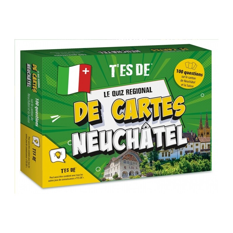Board Game - You are from..., if - T'es de Neuchâtel (100 cartes de questions)