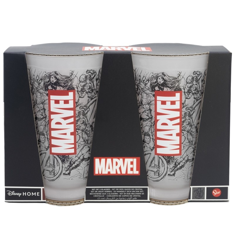 Glass - Set of 2 - Marvel - Heroes