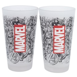 Glass - Set of 2 - Marvel - Heroes