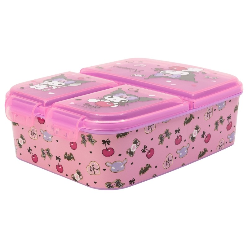 Lunch Box - Multi-compartment - Sanrio - Cherry & Spoon - Kuromi