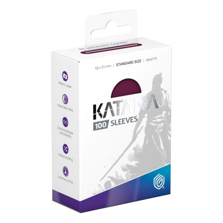 Sleeves - 100 Pcs - Katana - Standard - Radiant Plum