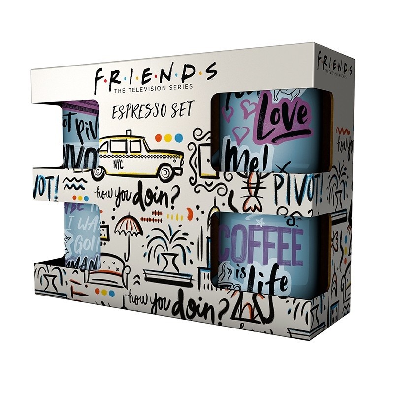 Mug - Espresso cups - Friends - Doodle