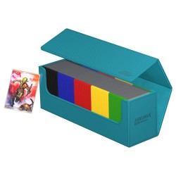 Boîte pour cartes - Arkhive 400+ - XenoSkin - Bleu Pétrole