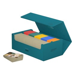 Boîte pour cartes - Boîte à Cartes - Arkhive 800+ - XenoSkin - Bleu Pétrole