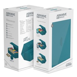 Boîte pour cartes - Boîte à Cartes - Arkhive 800+ - XenoSkin - Bleu Pétrole