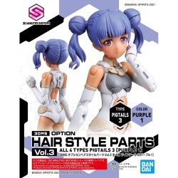 Accessoire Maquettes - 30 Minutes Sisters - Optional Hairstyle Parts - Vol.3 - Pigtails 3 (Purple1)