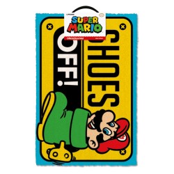 Doormat - Super Mario - Shoes Off Colour