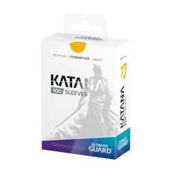 Sleeves - 100 Pcs - Katana - Standard - Yellow