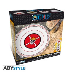 Plate - Set of 4 - One Piece - Emblems