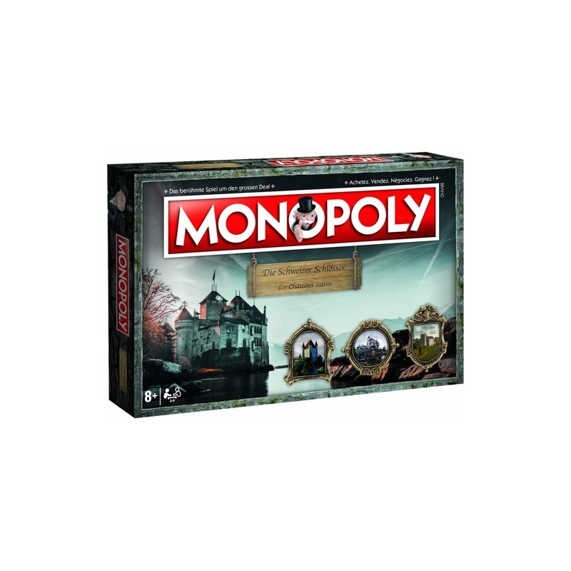 Monopoly - Management - Classic - Switzerland - Schlösser & Burgen der Schweiz / Châteaux Suisses (De/Fr)