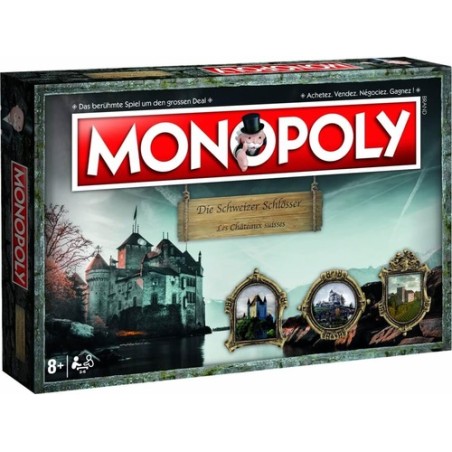 Monopoly - Management - Classic - Switzerland - Schlösser & Burgen der Schweiz / Châteaux Suisses (De/Fr)