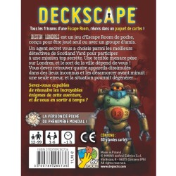 Escape Game - Cooperative - Cards - Puzzle - Deckscape - London destiny