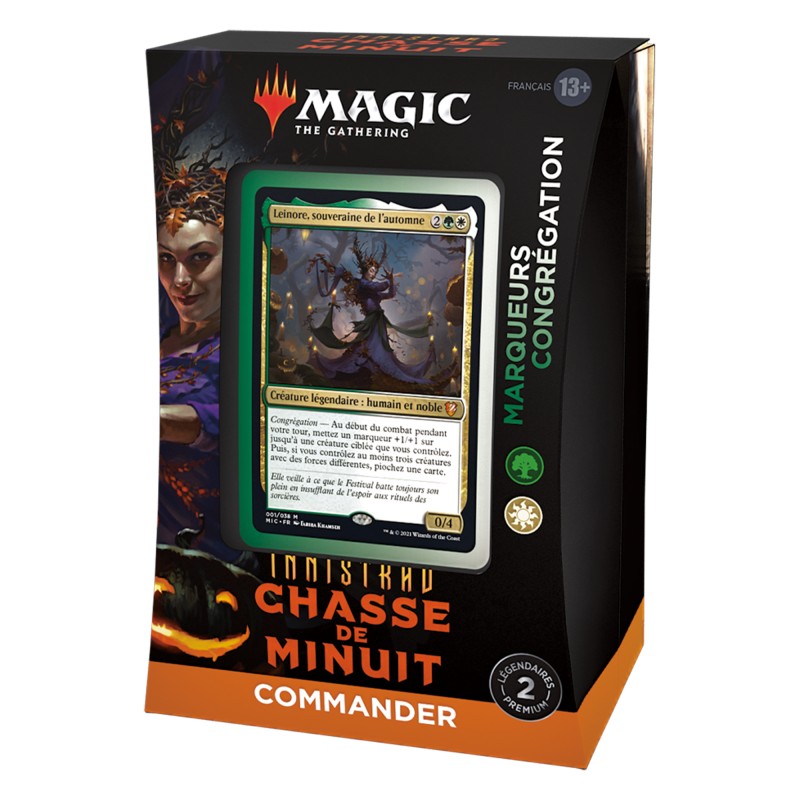 Cartes (JCC) - Deck - Magic The Gathering - Innistrad - Chasse de Minuit - Commander Deck - Marqueurs Congrégation